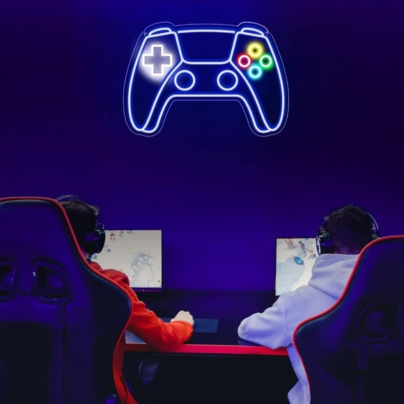 LED Gaming Controller Neon Sign - Picture 3 of 6